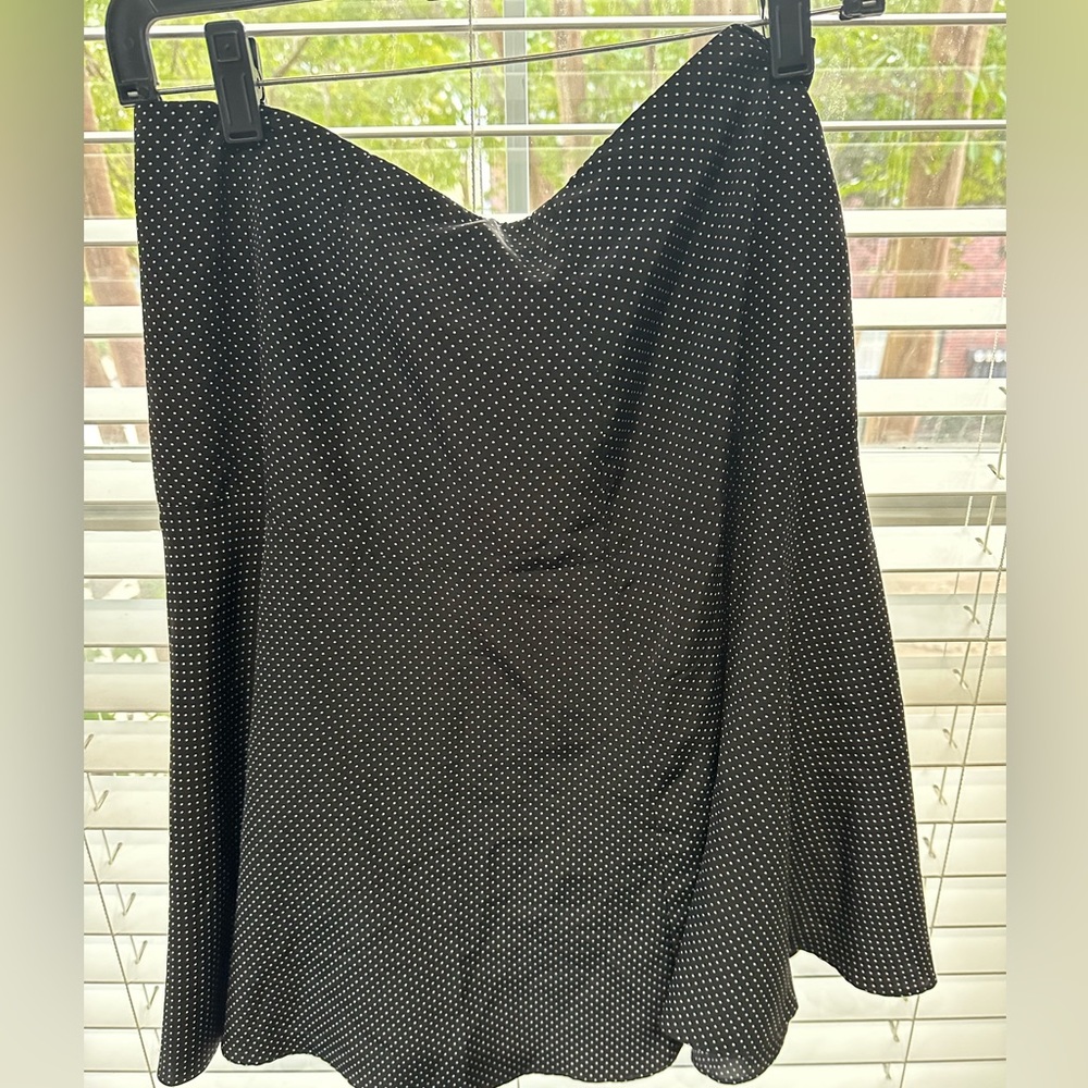 Black and Small White Polka Dot Skirt. Ralph Lauren